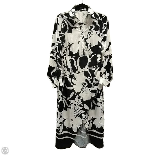 Dress Casual Maxi By Clothes Mentor In Black & White, Size: L