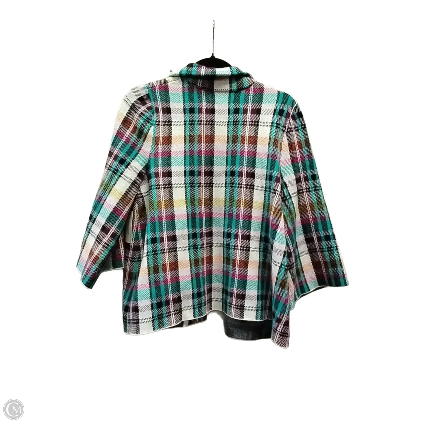 Jacket Fleece By Anthropologie In Plaid Pattern, Size: M