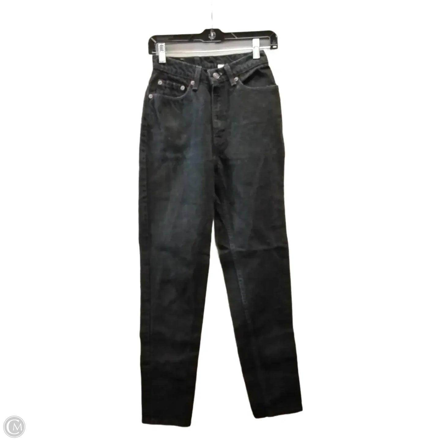 Jeans Straight By Levis In Black, Size: 7