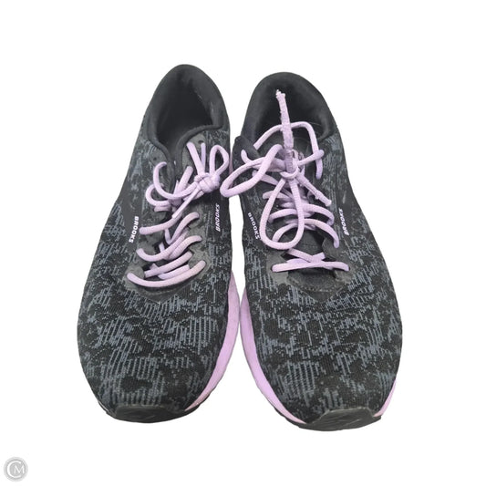 Shoes Athletic By Brooks In Black & Purple, Size: 9