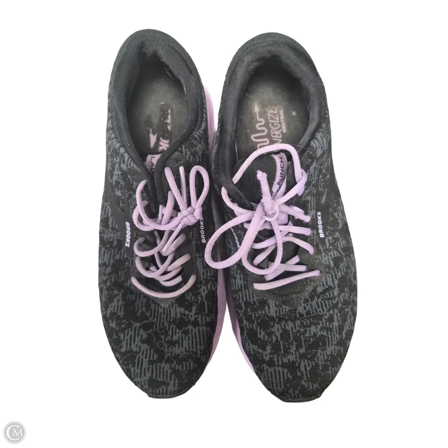 Shoes Athletic By Brooks In Black & Purple, Size: 9