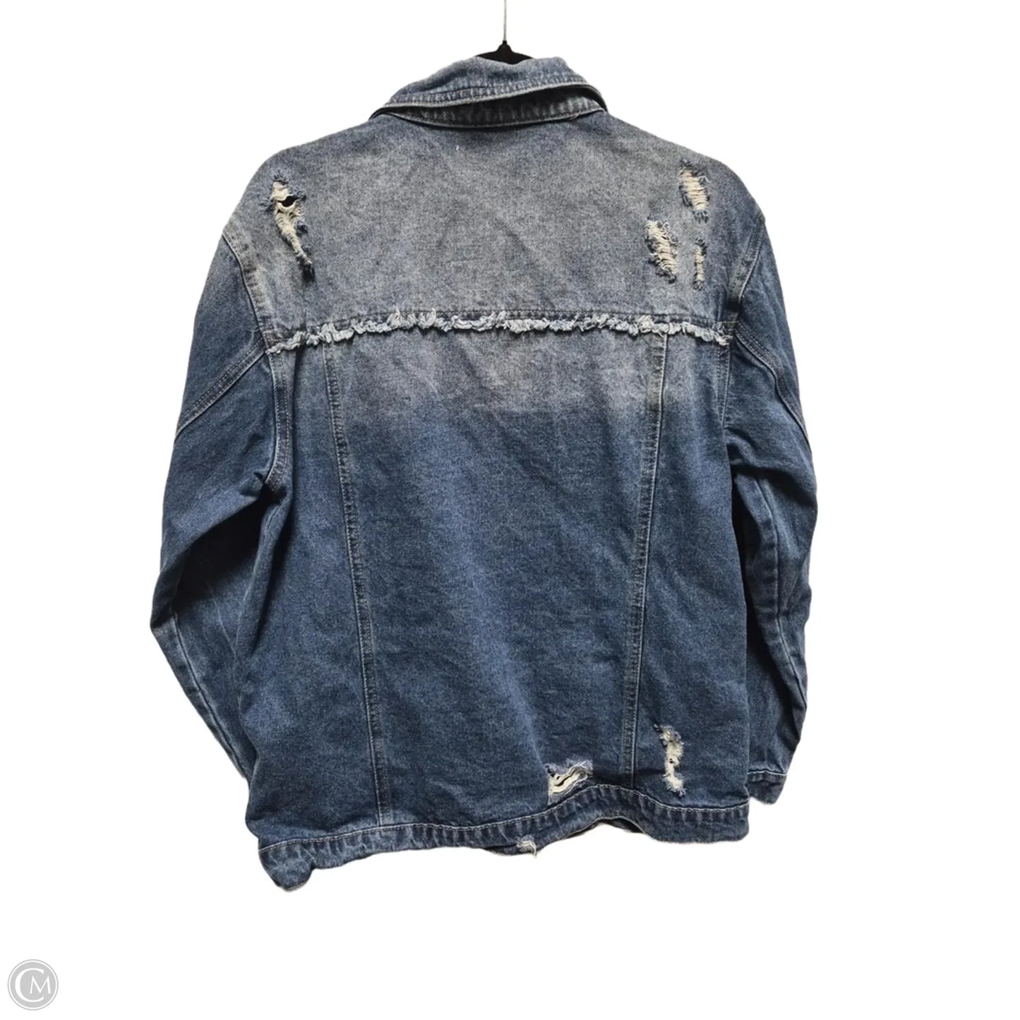 Jacket Denim By Kancan In Blue, Size: L