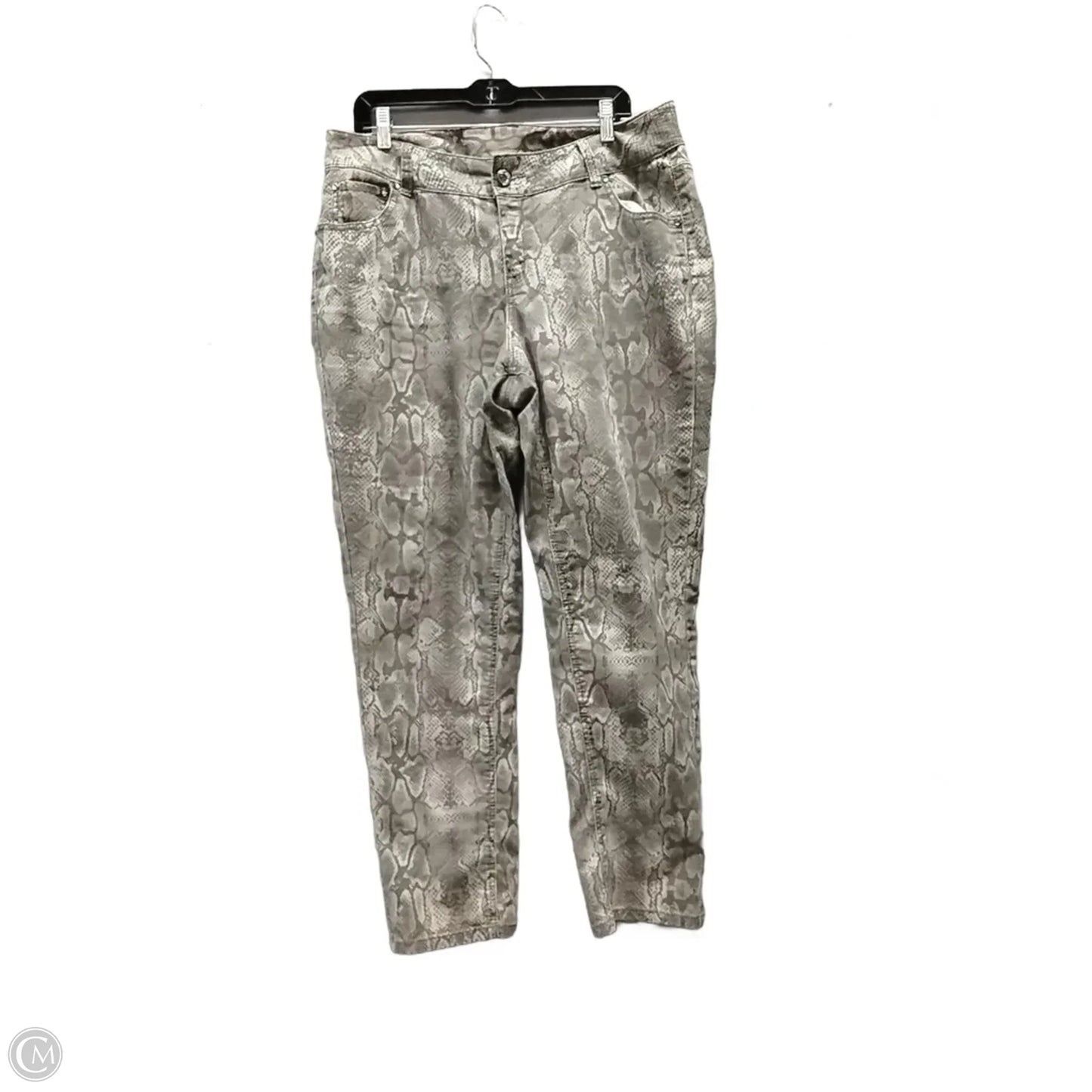 Jeans Straight By Lane Bryant In Snakeskin Print, Size: 16
