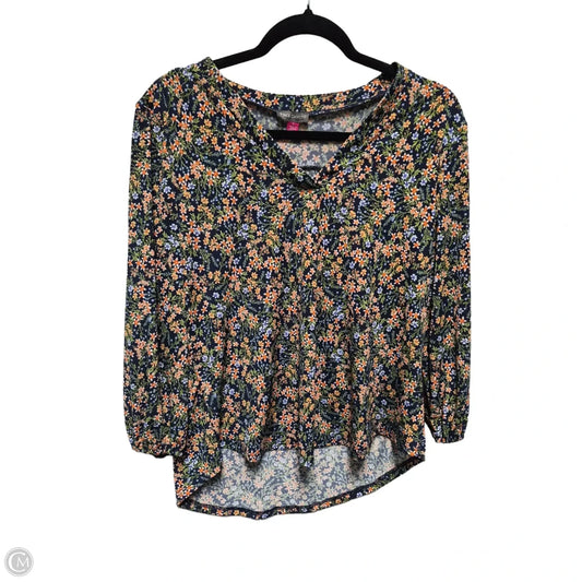 Blouse Long Sleeve By Vince Camuto In Floral Print, Size: S