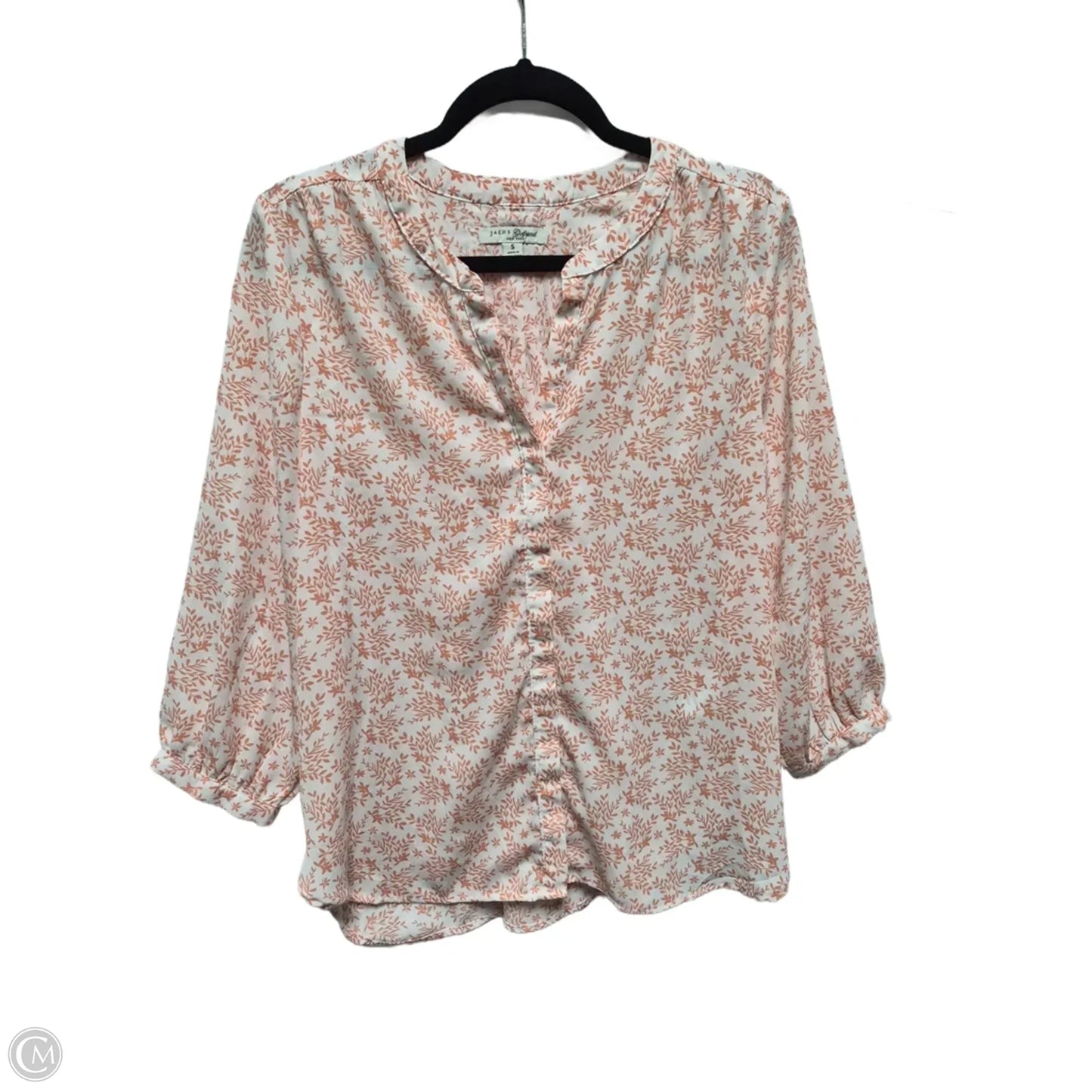 Blouse Long Sleeve By Jachs Girlfirend In Floral Print, Size: S