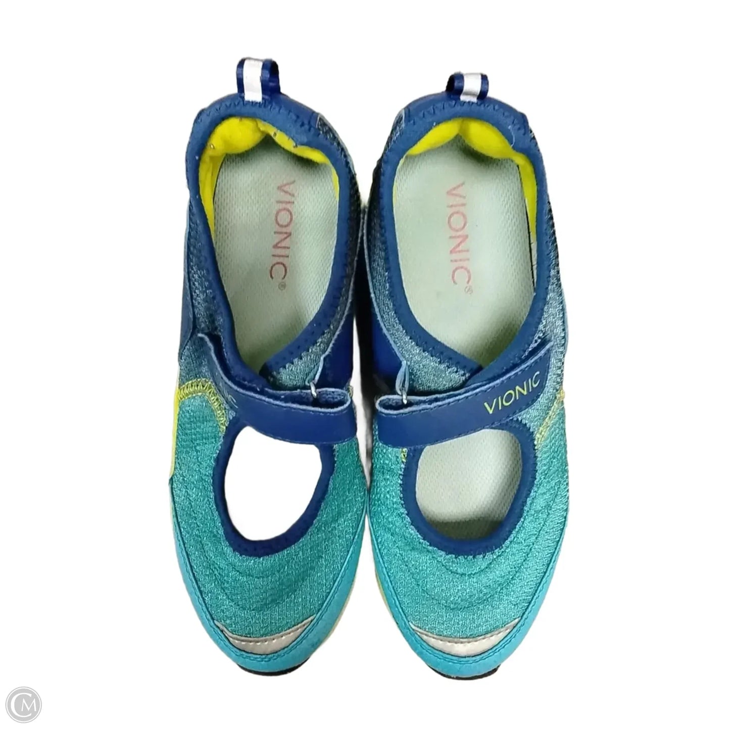 Shoes Athletic By Vionic In Blue & Yellow, Size: 6.5