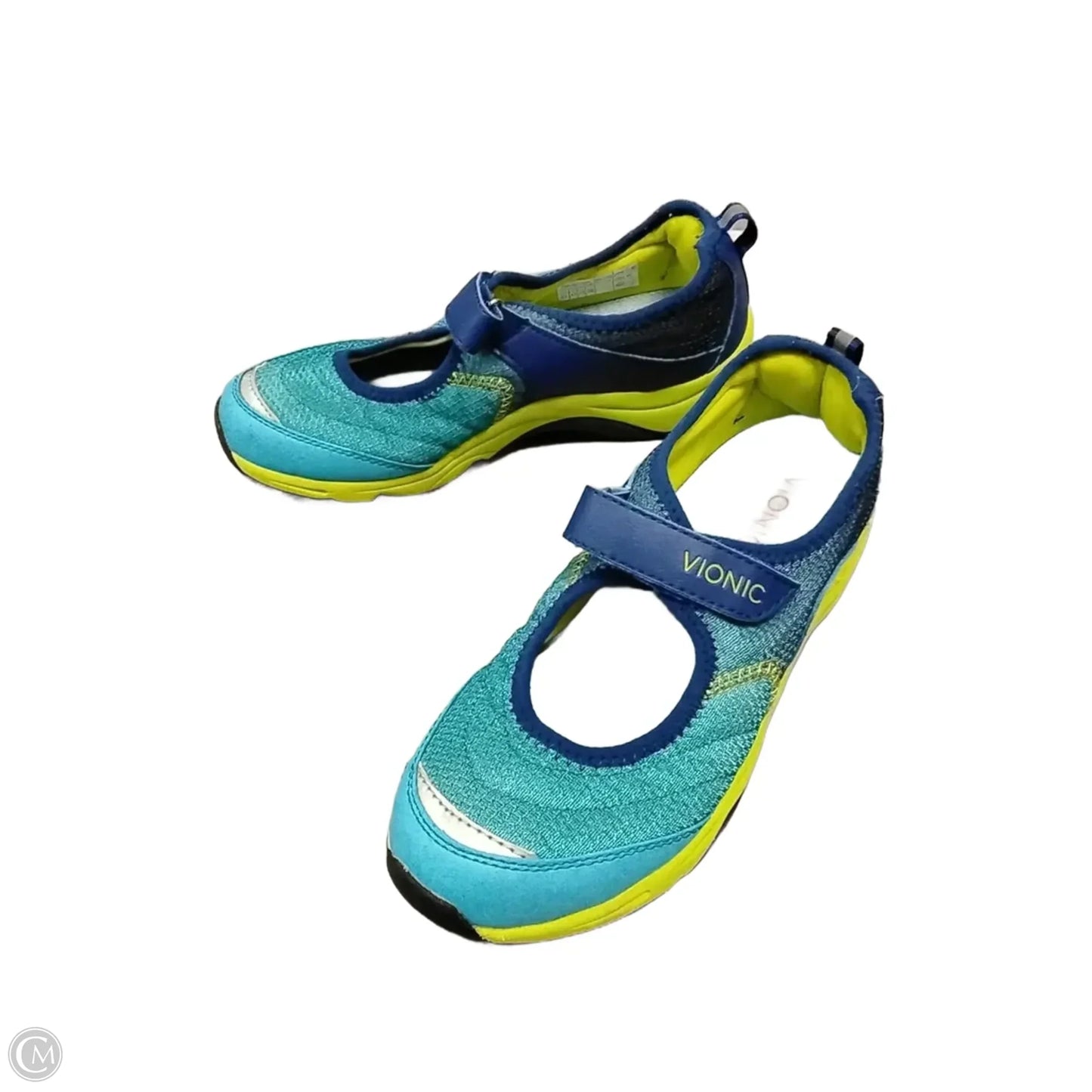 Shoes Athletic By Vionic In Blue & Yellow, Size: 6.5