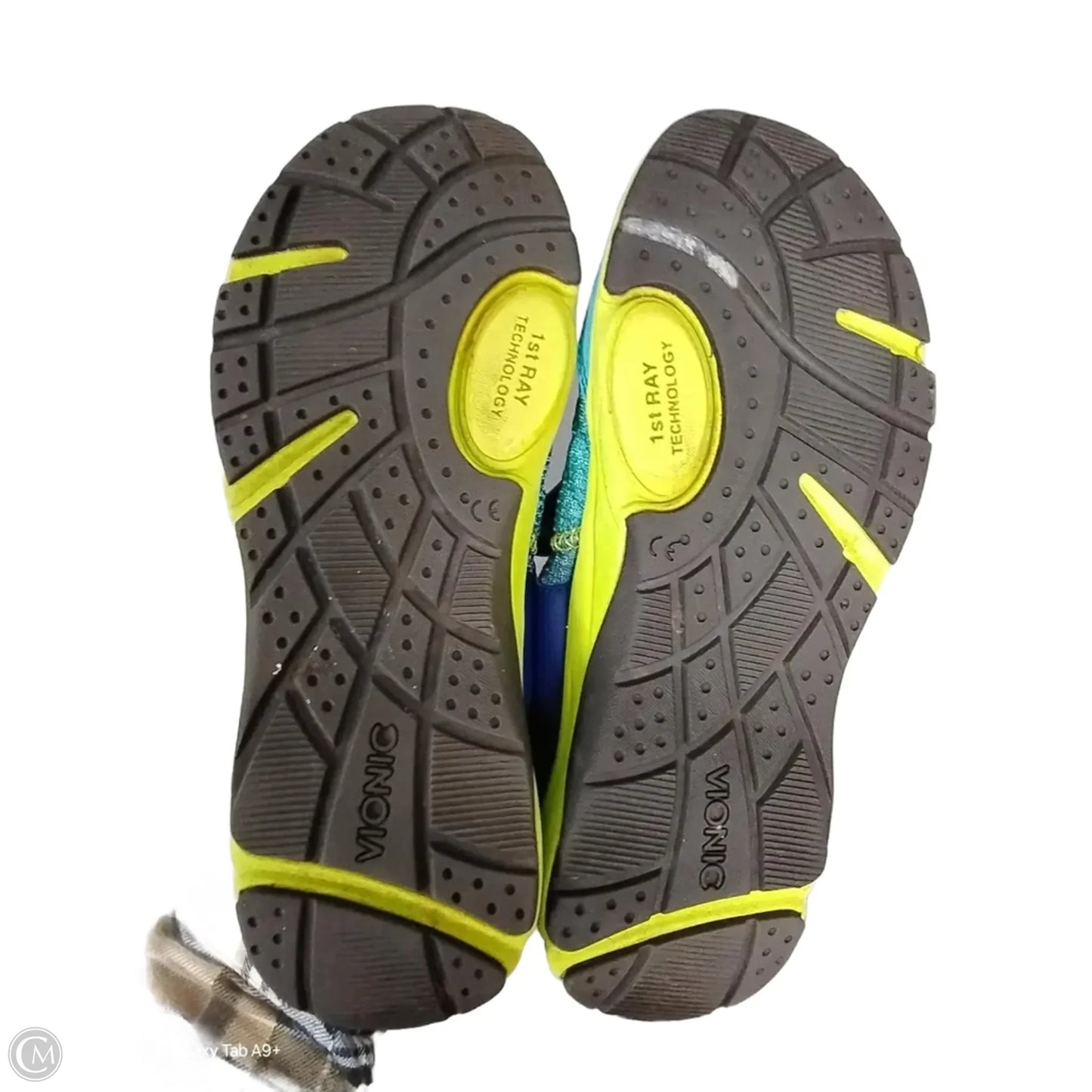 Shoes Athletic By Vionic In Blue & Yellow, Size: 6.5