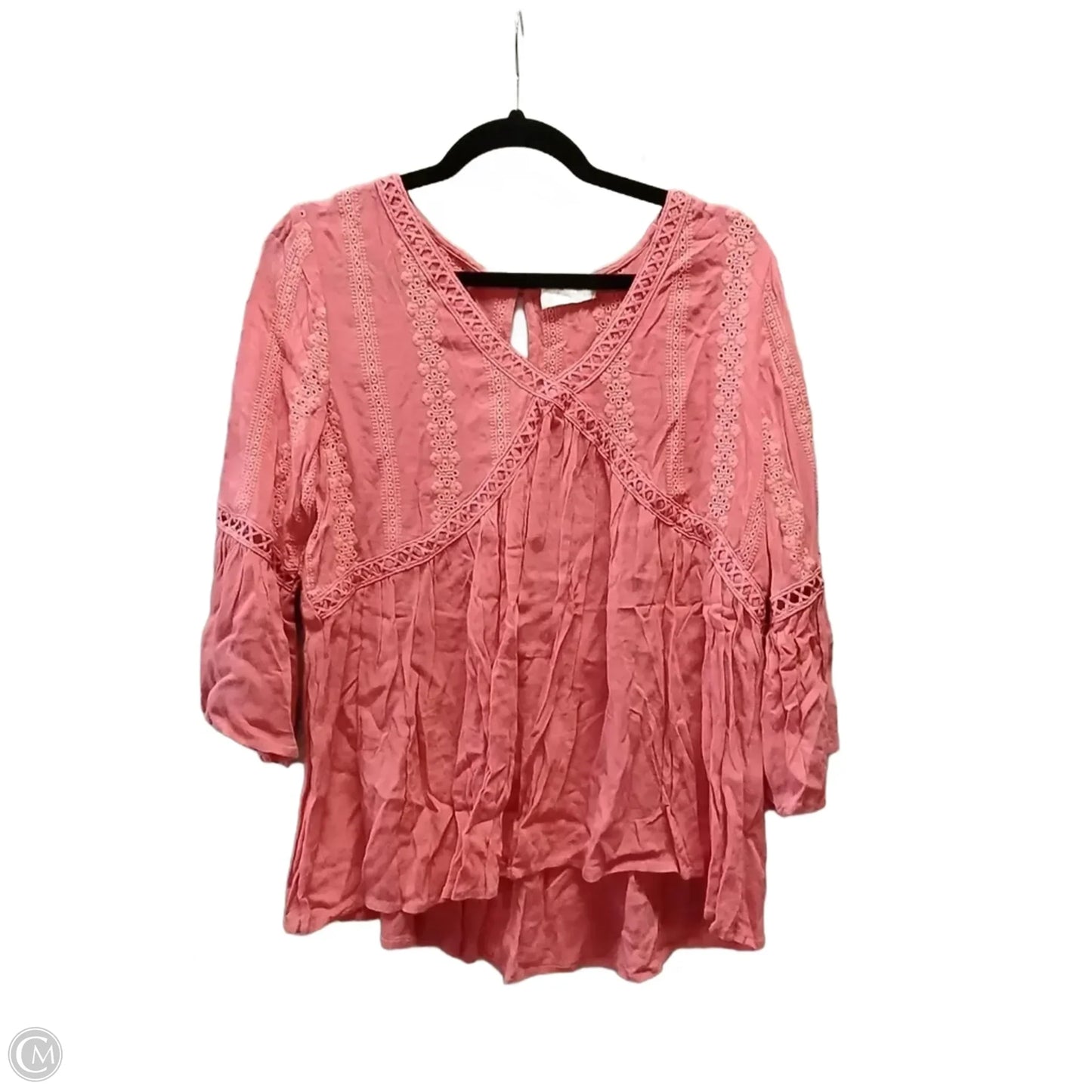 Blouse Short Sleeve By Altard State In Orange, Size: S