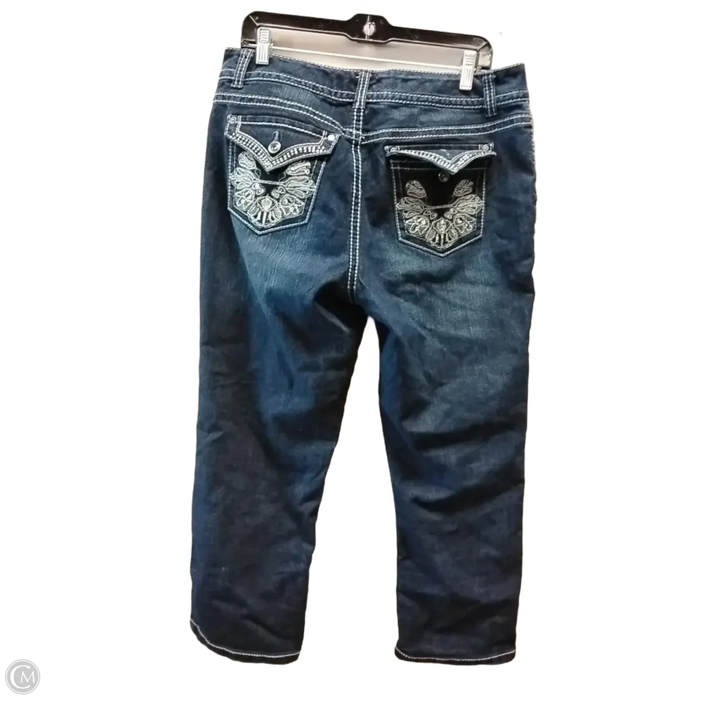 Jeans Straight By Seven 7 In Blue, Size: 12