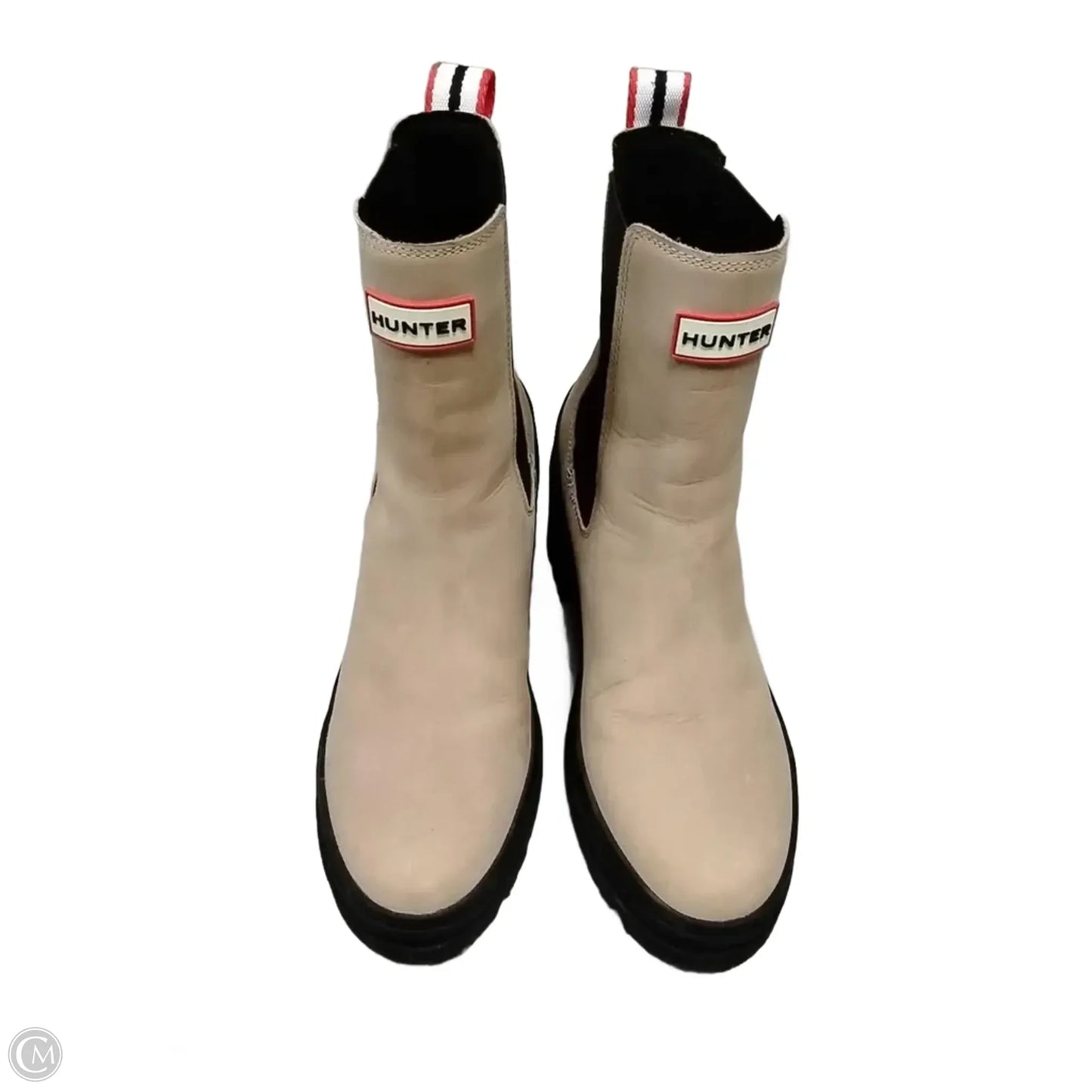 Boots Ankle Heels By Hunter In Beige, Size: 10