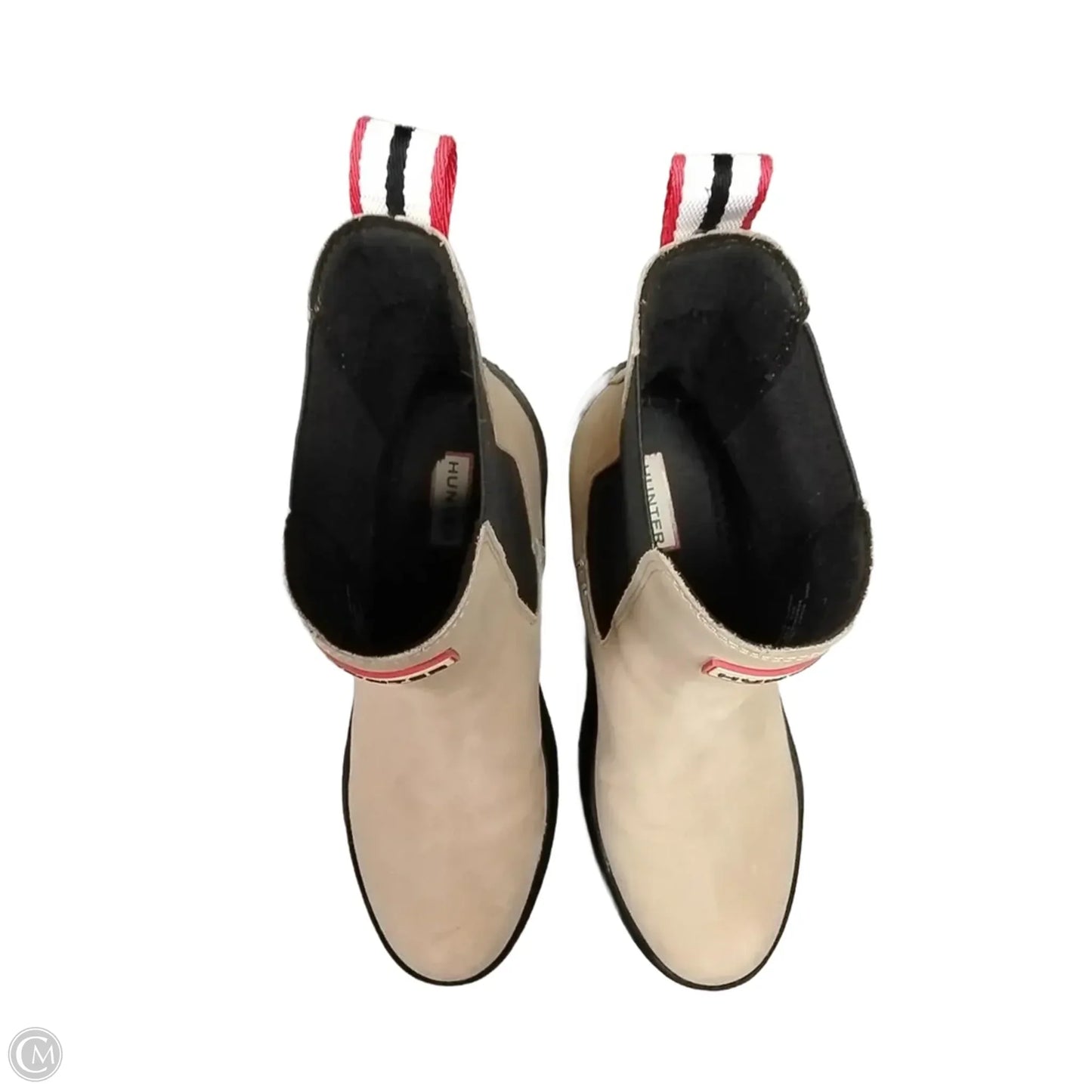 Boots Ankle Heels By Hunter In Beige, Size: 10