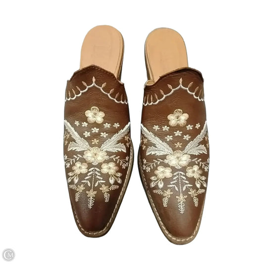 Shoes Heels Block By Dingo In Brown, Size: 10