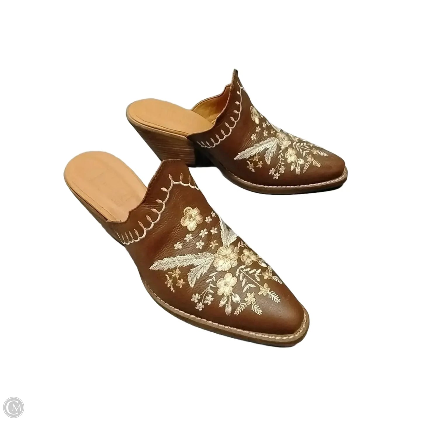 Shoes Heels Block By Dingo In Brown, Size: 10