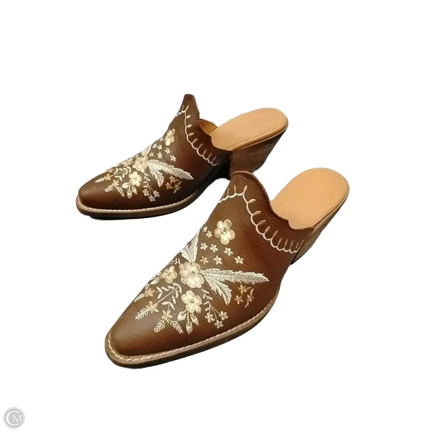 Shoes Heels Block By Dingo In Brown, Size: 10