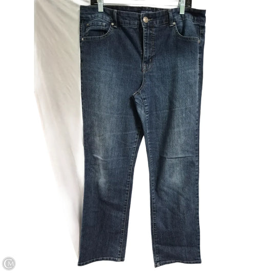 Jeans Straight By Bandolino In Blue, Size: 14