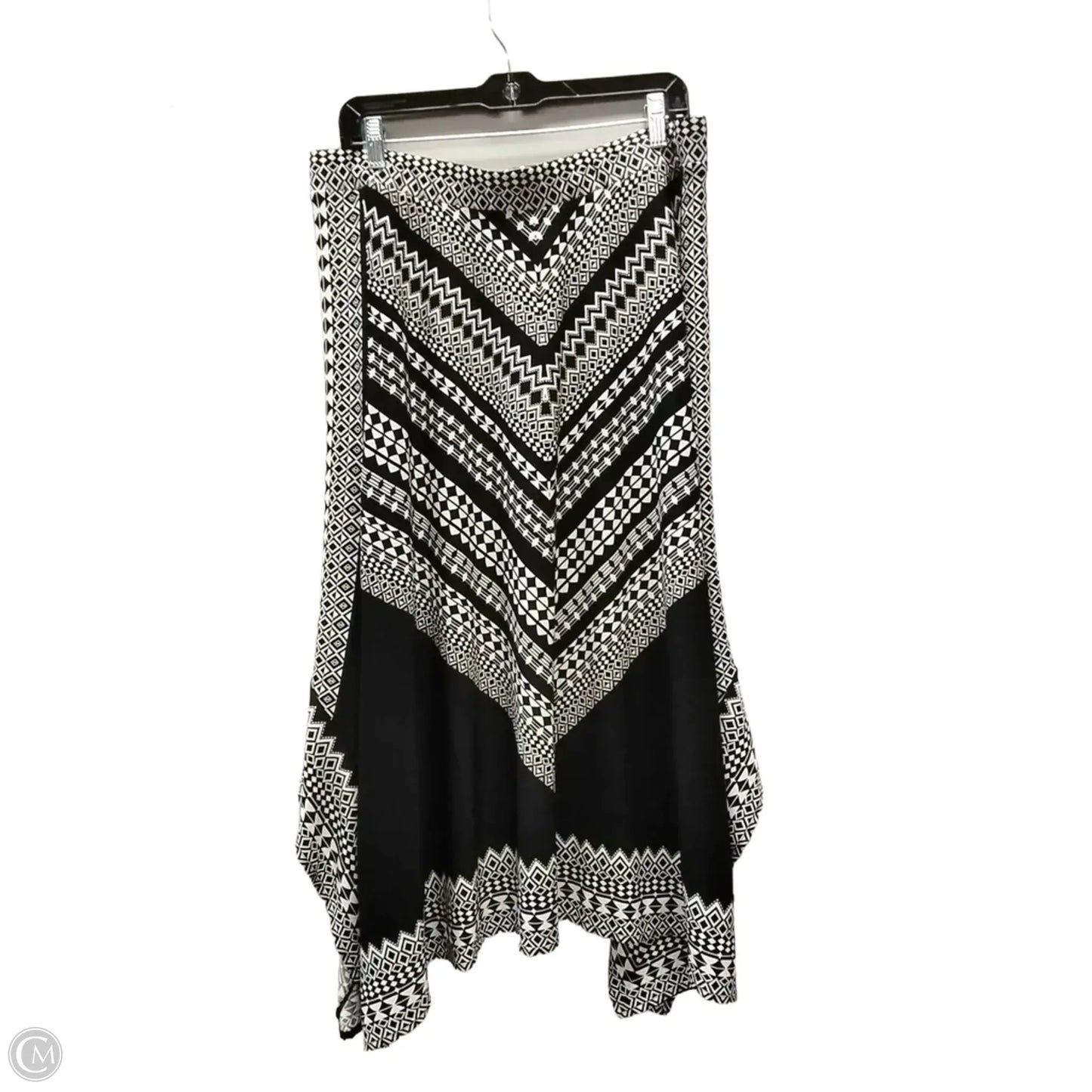 Skirt Maxi By Chicos In Black & White, Size: L