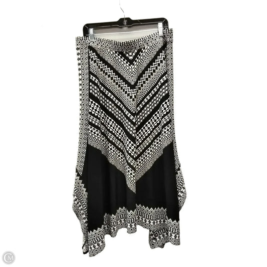 Skirt Maxi By Chicos In Black & White, Size: L