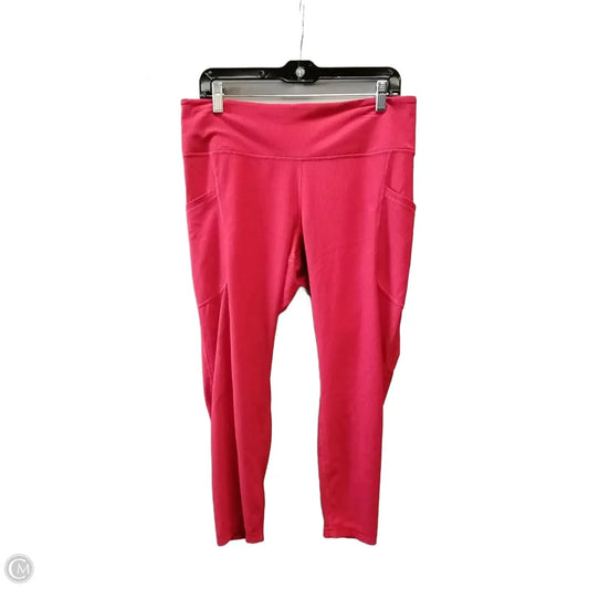 Athletic Leggings By Old Navy In Red, Size: Xl