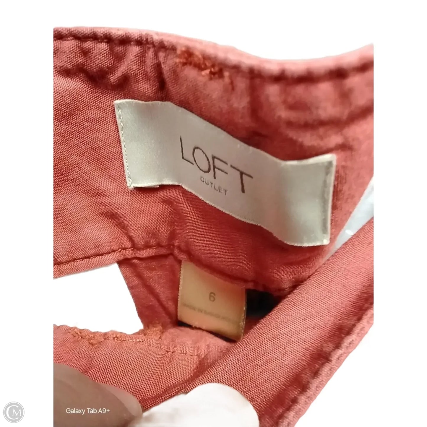 Pants Cropped By Loft In Orange, Size: 6