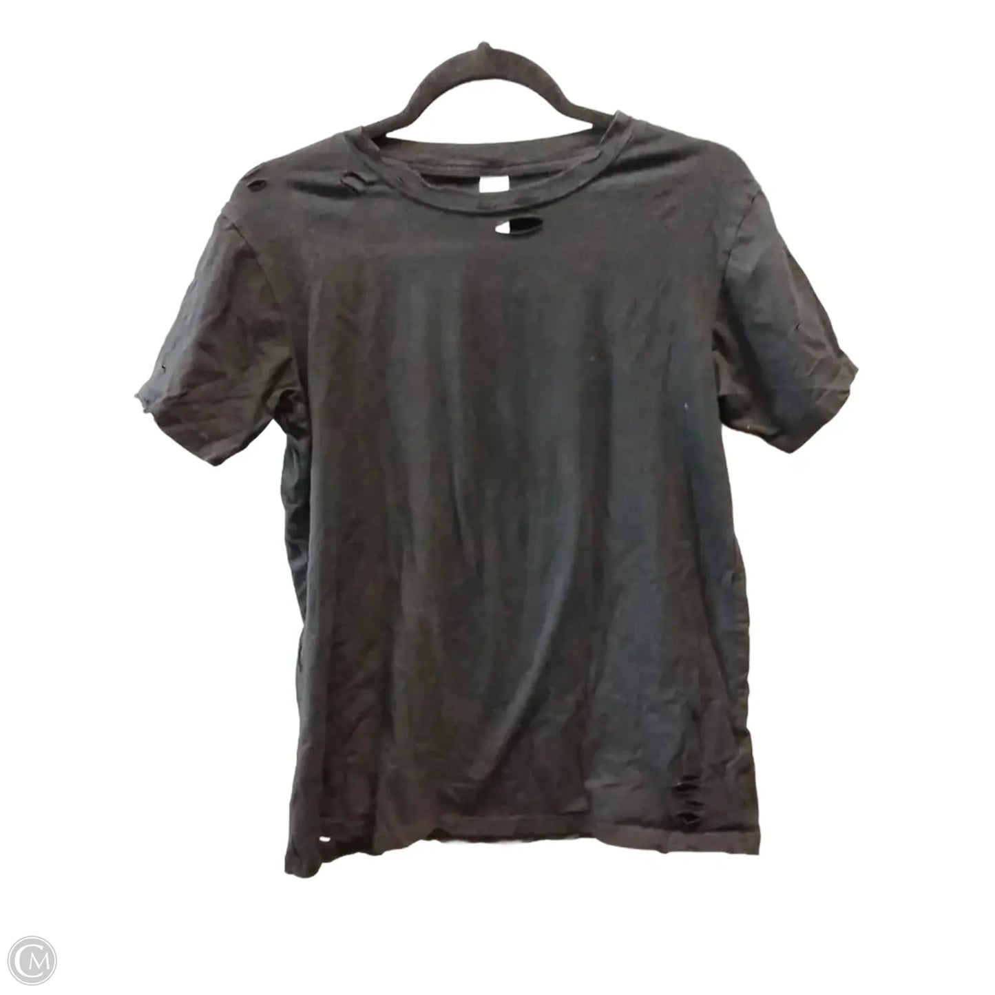 Top Short Sleeve By Clothes Mentor In Black, Size: S