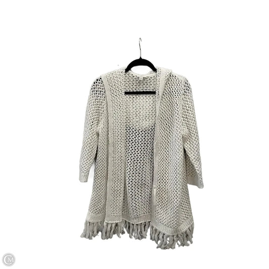 Sweater Cardigan By J. Jill In White, Size: M
