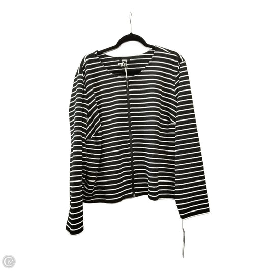 Jacket Other By Apt 9 In Black & White, Size: 3x