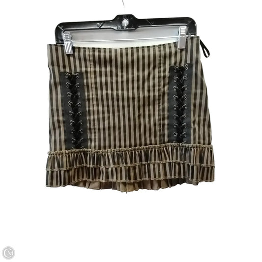 Skirt Mini & Short By Clothes Mentor In Black & Green, Size: S