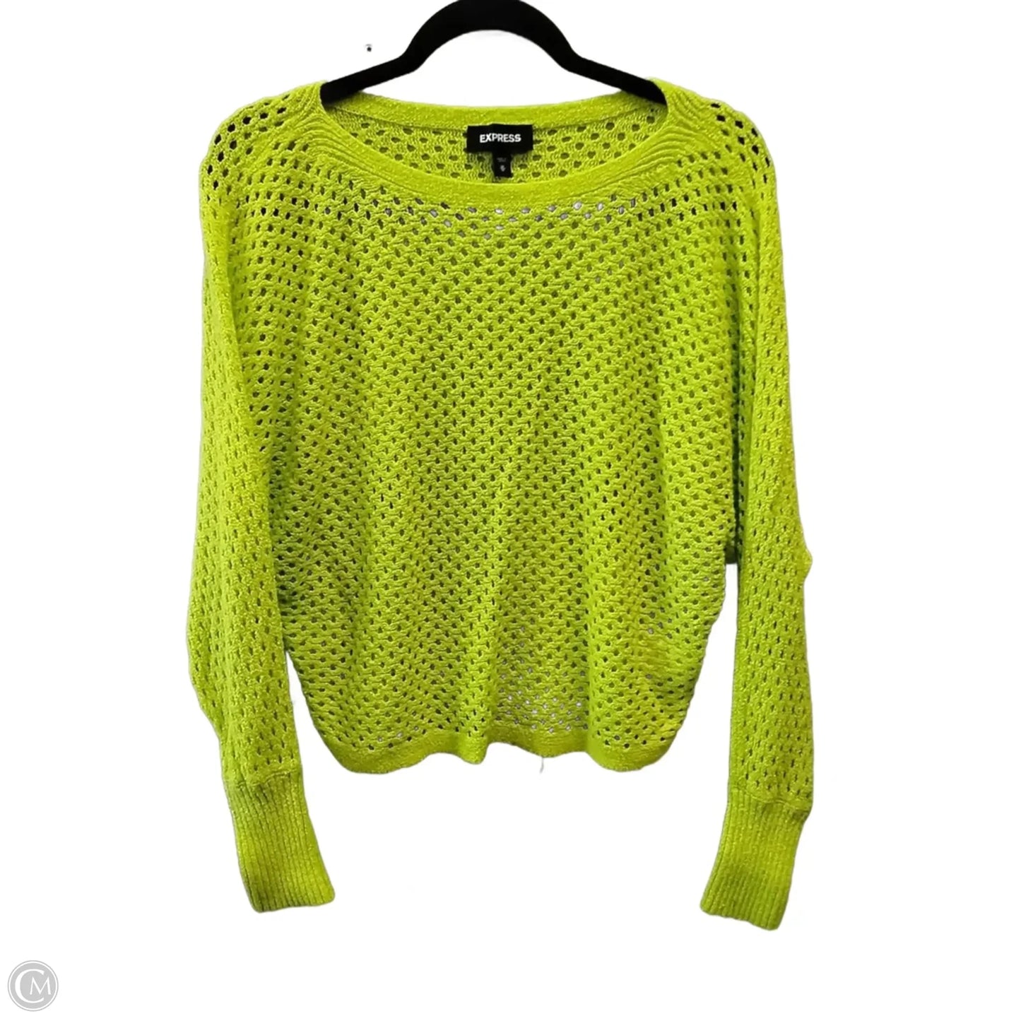 Sweater By Express In Green, Size: M