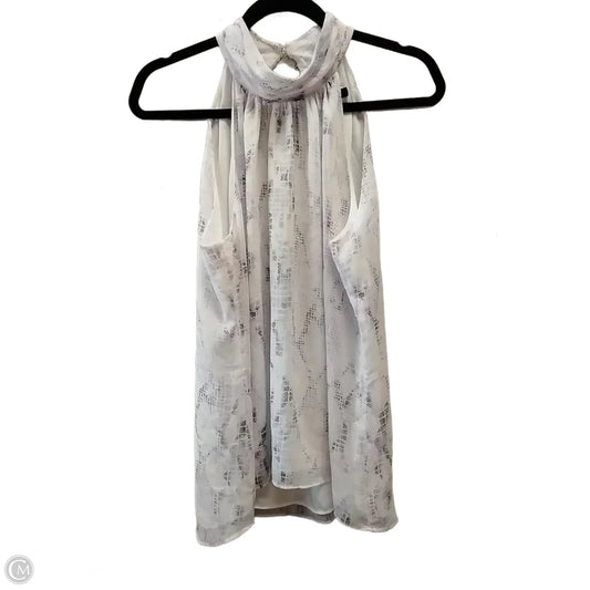 Top Sleeveless By White House Black Market In Purple & White, Size: M