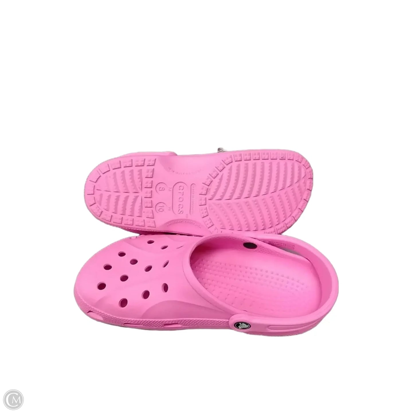 Sandals Flats By Crocs In Pink, Size: 8