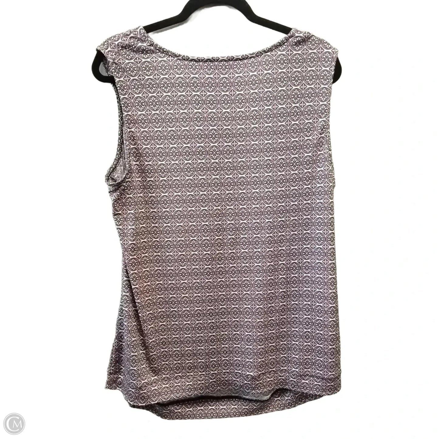 Blouse Sleeveless By Christopher And Banks In Geometric Pattern, Size: Xl
