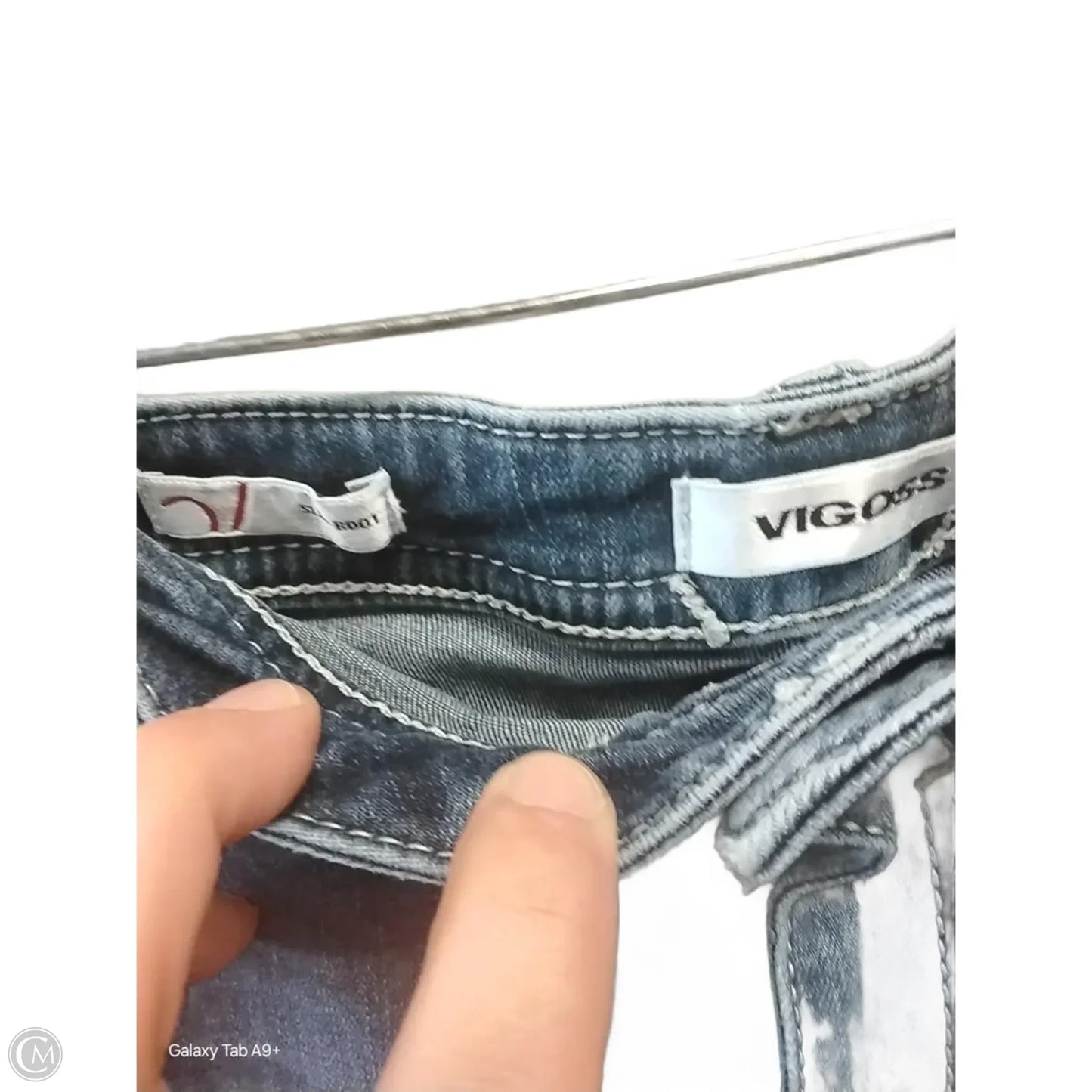 Jeans Boot Cut By Vigoss In Blue Denim, Size: 24