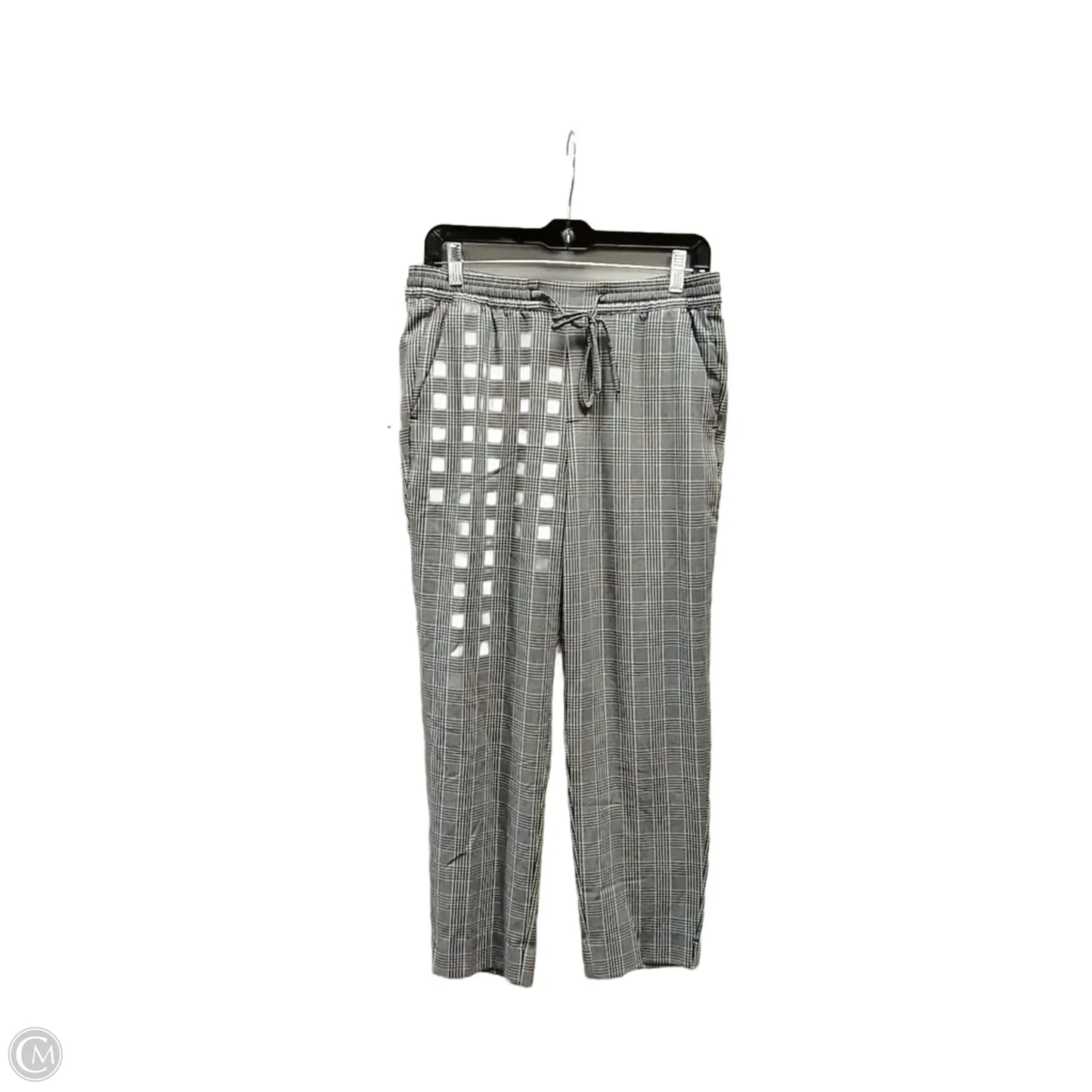 Pants Cropped By Banana Republic In Checkered Pattern, Size: 8