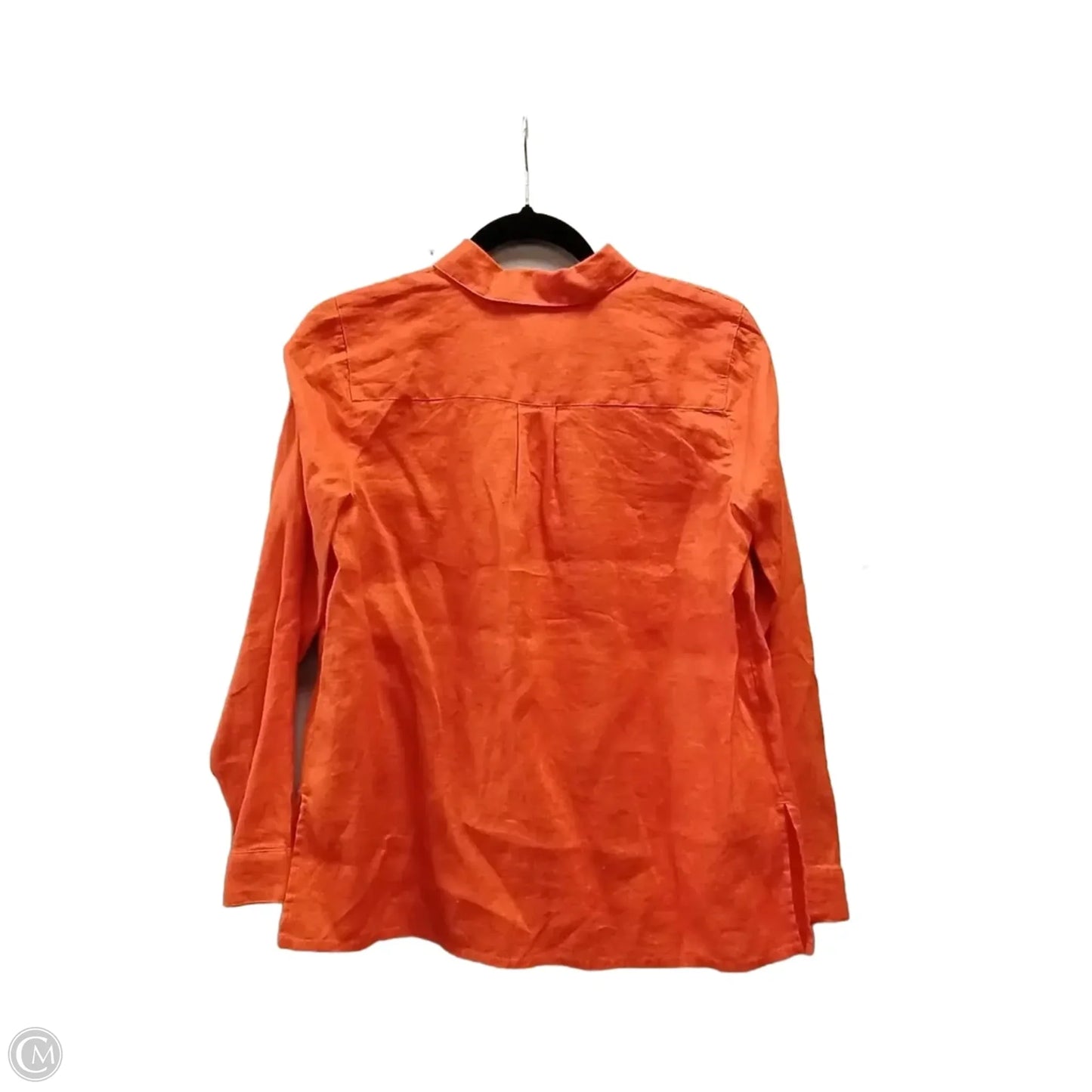 Blouse Long Sleeve By J. Jill In Orange, Size: Xs