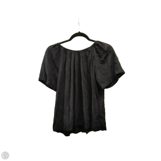 Blouse Short Sleeve By Old Navy In Black, Size: M