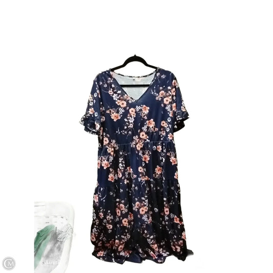Dress Casual Maxi By Clothes Mentor In Floral Print, Size: 16