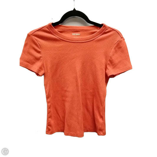 Top Short Sleeve By Old Navy In Orange, Size: S