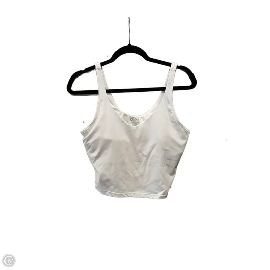 Athletic Tank Top By Clothes Mentor In White, Size: L