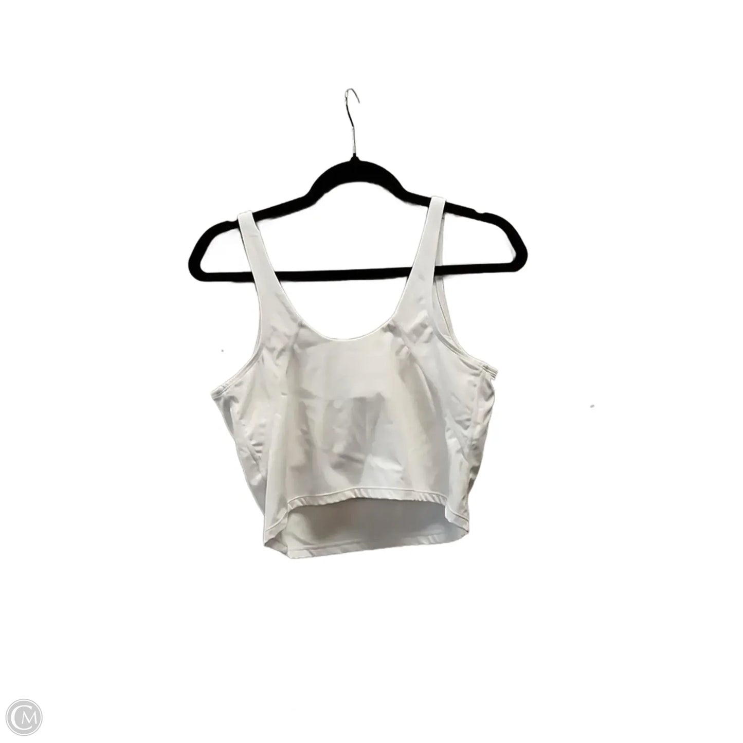 Athletic Tank Top By Clothes Mentor In White, Size: L
