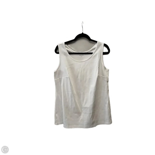 Tank Top By Lands End In White, Size: 1x