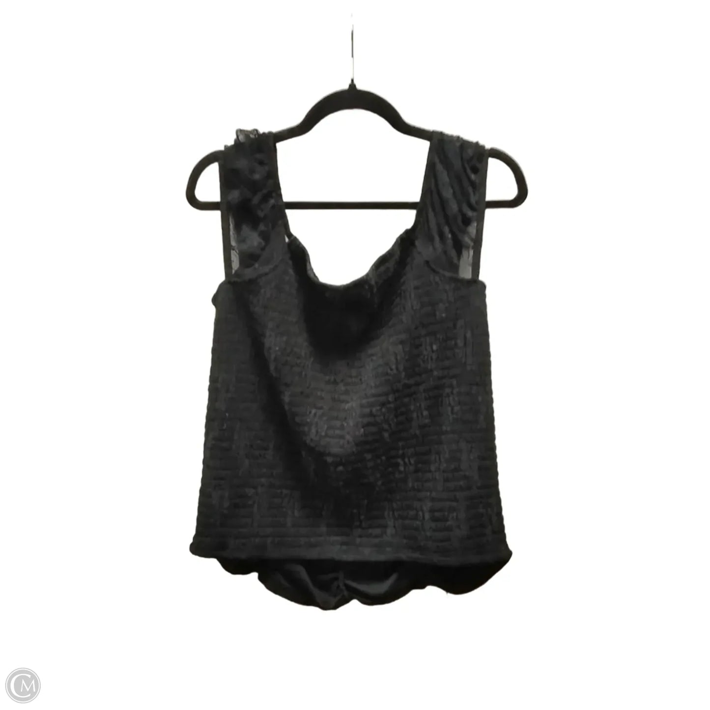 Top Sleeveless By Self Esteem In Black, Size: 2x