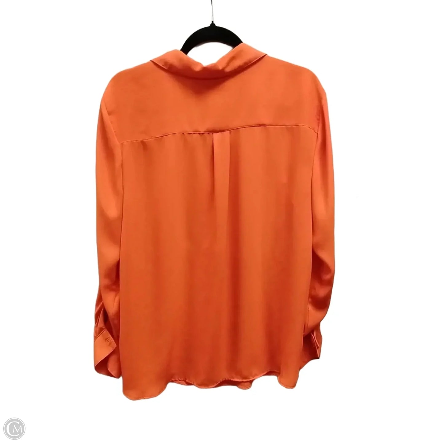 Blouse Long Sleeve By Clothes Mentor In Orange, Size: Xl
