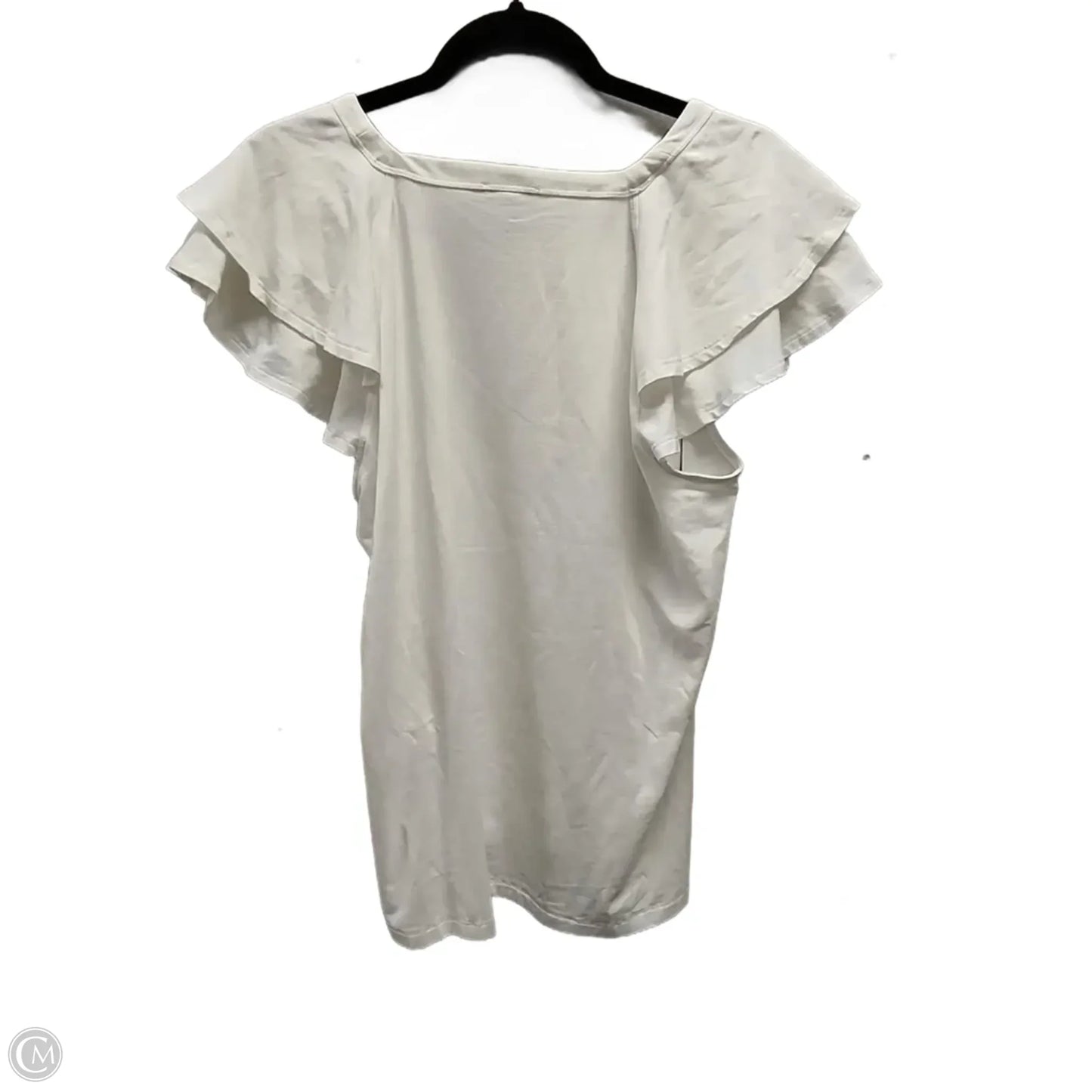 Top Sleeveless By Chicos In White, Size: L