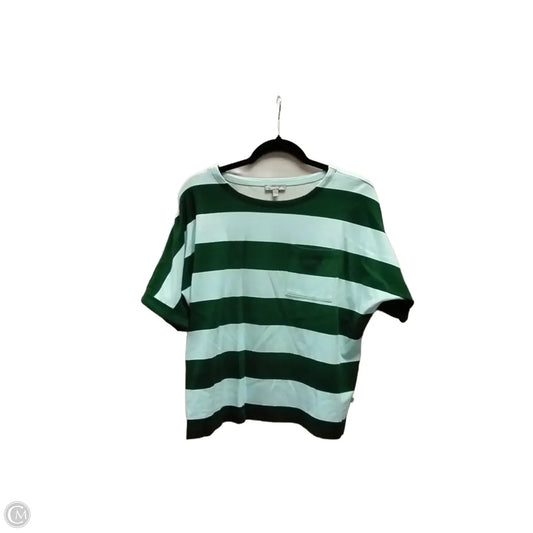 Top Short Sleeve By Talbots In Striped Pattern, Size: S