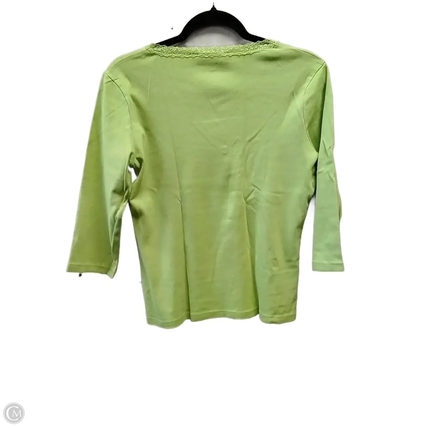 Top Long Sleeve By Jones New York In Green, Size: M