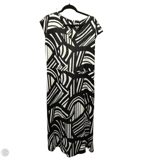 Dress Casual Maxi By Anne Klein In Black & White, Size: 16