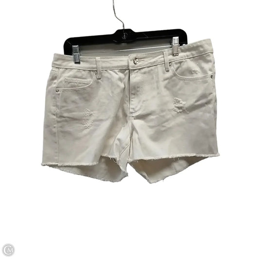 Shorts By Justfab In White Denim, Size: 16