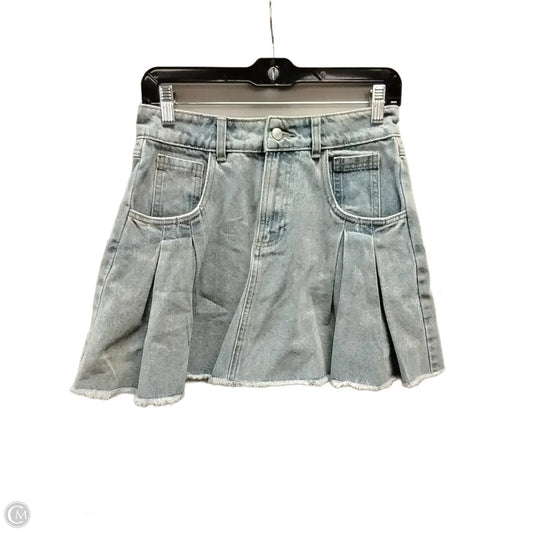 Skirt Mini & Short By Clothes Mentor In Blue Denim, Size: 6