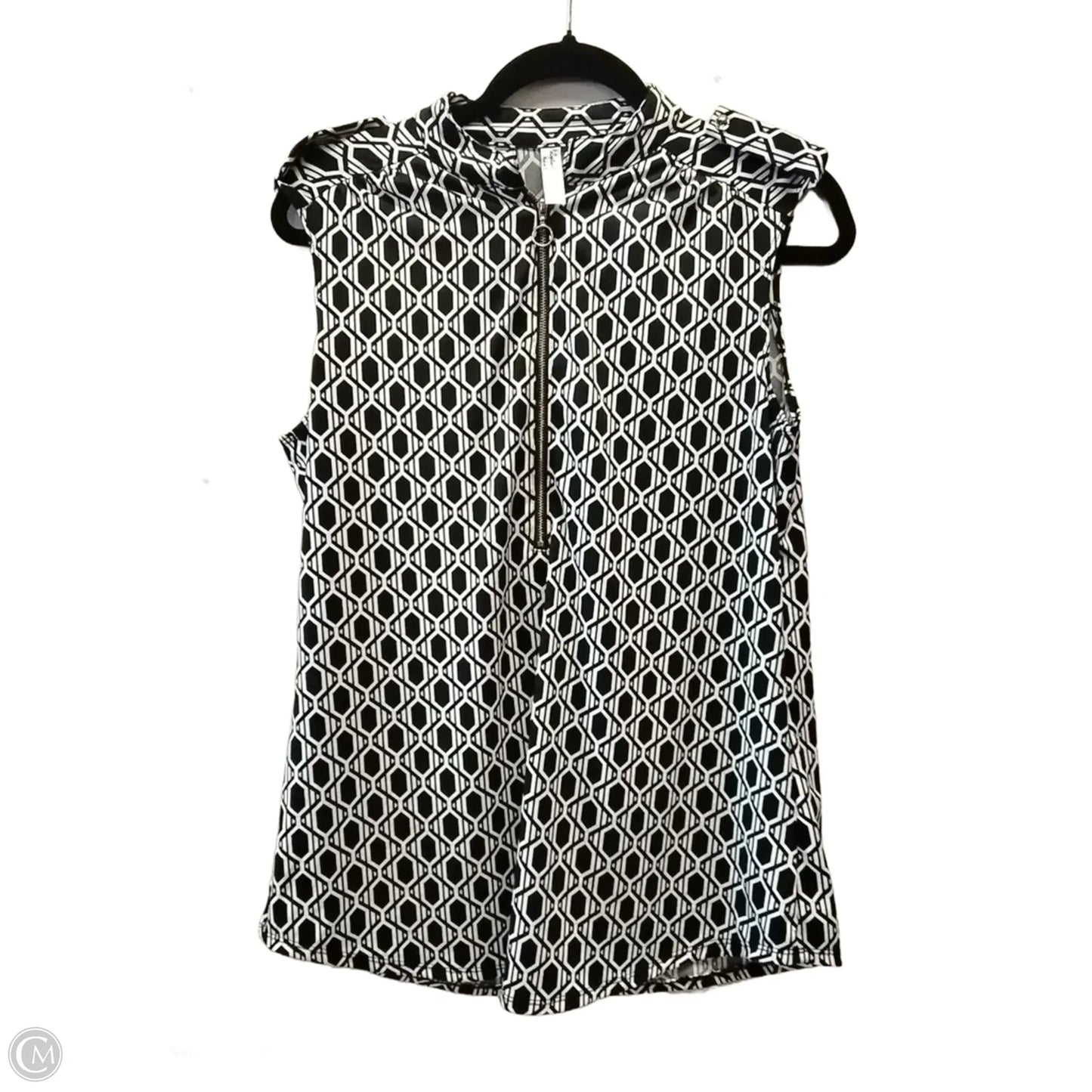 Top Sleeveless By Perseption Concept In Geometric Pattern, Size: L